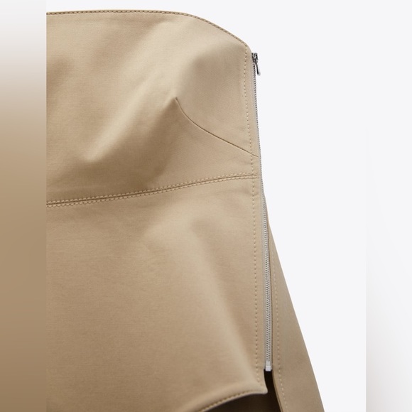 Zara Light Whiskey Asymmetric Hem Bustier - Picture 15 of 15